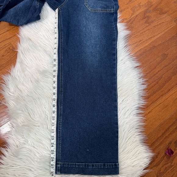 Just Black Denim High Rise Dark Blue Jeans - Picture 4 of 10